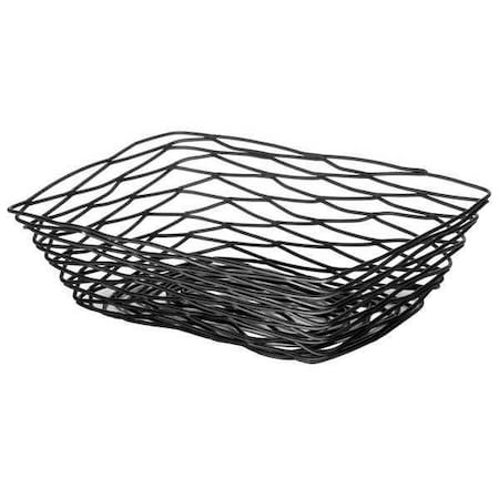 Tablecraft Artisian Basket, Rect, Black Metal, PK6 BK17209