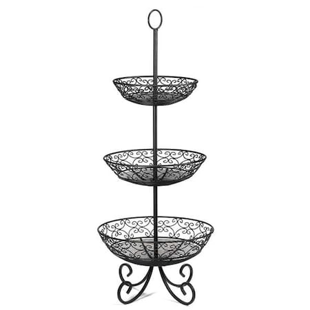 Tablecraft Mediterranean Basket, 3 Tier BKT3