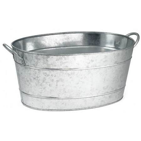 TABLECRAFT Oval Beverage Tub, 710 oz. Galvanized Steel BT1914