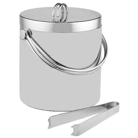 Tablecraft Double Wall Ice Bucket w Tongs H303