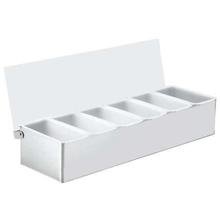 Tablecraft Condiment Holder, 6 Compartment 1606