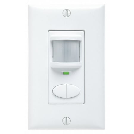 Sensorswitch Occupancy Sensor, PIR, 2025 sq ft, White WSD 2P WH | Zoro