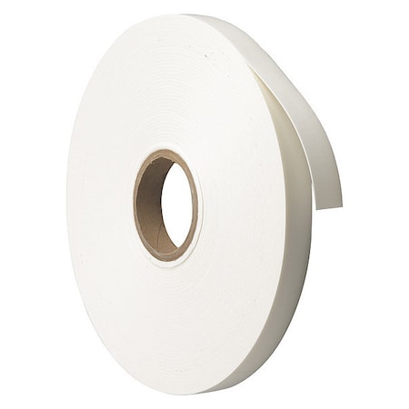 Brady Foam Tape, White, 36 yd L, 1 in W 19811