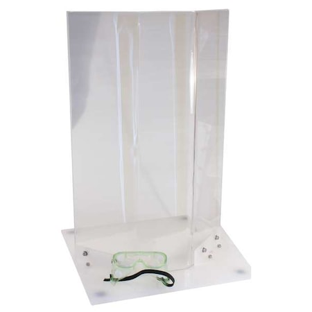 Oberon Lab Shield w/Weight Base, 18H x 24 In W WB1824