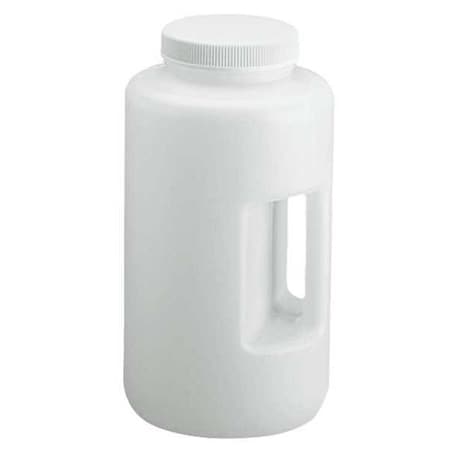 Zoro Select Bottle w/Handle, 4000mL, 128 Oz, Wide Mouth 6FAP6