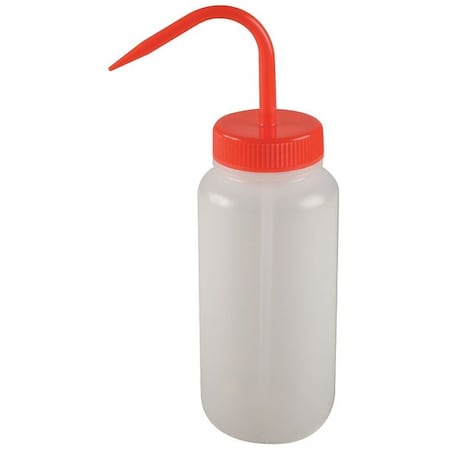 LAB SAFETY SUPPLY Wash Bottle, Standard Spout, 8 oz., Red 6FAR8