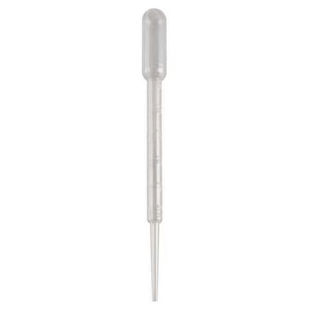 LAB SAFETY SUPPLY Pasteur Pipette, Non Steril, 3 mL, PK500 6FAW0