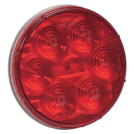 Maxxima Stop/Turn/Tail, 4In, 6 LED, Round, Red M42346R