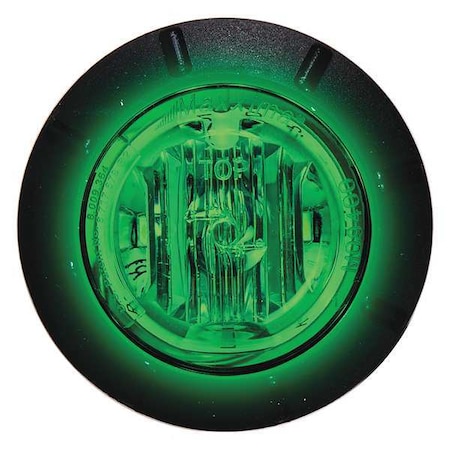Maxxima Courtesy Light, 6 LED, 1-1/4In Round, Green M09400G