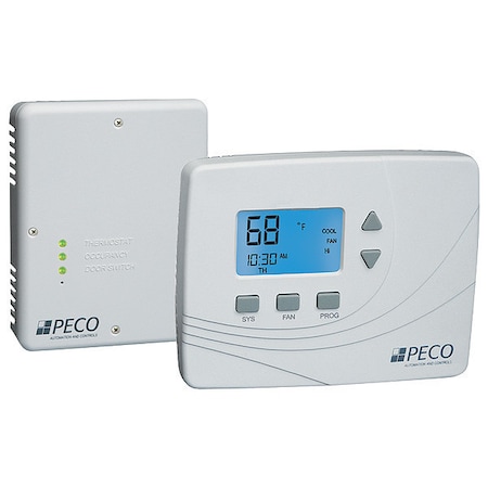 Peco Wireless Thermostat Transmitter & Receiver, 7 Programs, Up to 3 Heat Pump or 2 Conventional H 2 C K2500