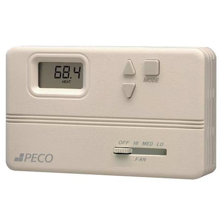 Peco Fan Coil Thermostat, Electronic, Digital TB158-100