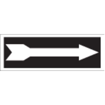 Brady Exit Sign, Polyester, 10" W, 3-1/2" H, No Legend, Black, White 84619