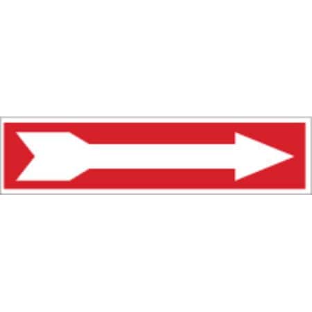 Brady Exit Sign, Polyester, 14" W, 3-1/2" H, No Legend, Red, White 84622
