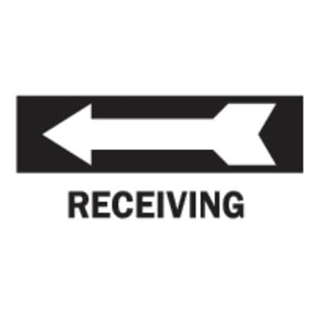 Brady Receiving, 6-1/2 in x 14 in, Rectangle, Polyester, 84648 84648