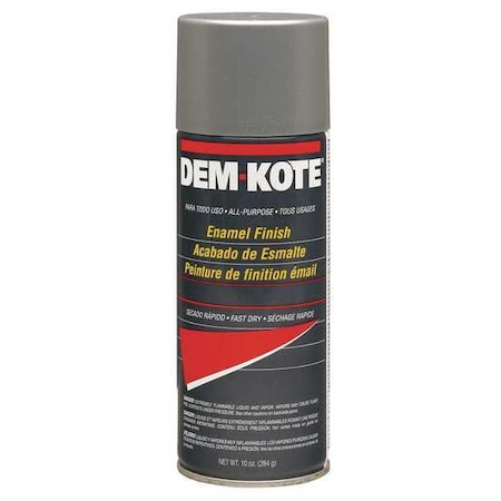Dem-Kote Spray Paint, Chrome Silver, Gloss, 10 oz. 257617