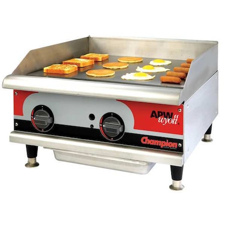 Apw Wyott Electric Griddle, W 24 In EG-24S