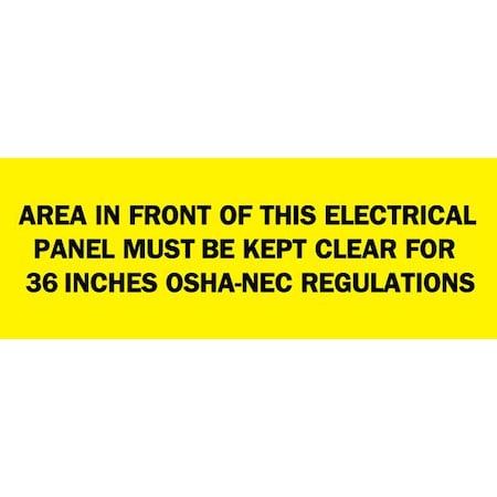 Brady Electrical Hazard Sign, 122656 122656