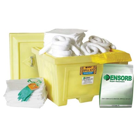 Enpac Spill Kit, 95 gal Capacity, Chest, Yellow, 232 1347-YE