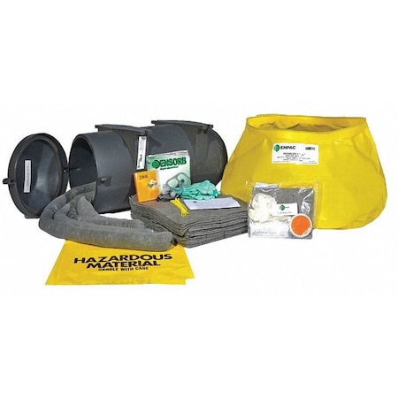 Enpac Vehicle Spill Kit, 110 gal Volume Absorbed per Kit, 110 gal Capacity, Wall Mounted Container, 38 13-TWSK-O