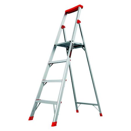 LITTLE GIANT LADDERS 6 ft Aluminum Platform Stepladder, 300 lb Capacity 15270-001