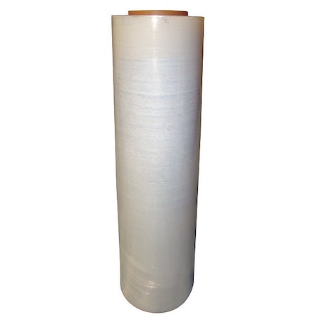 Zoro Select Hand Stretch Wrap 18 in W x 1000 ft L., 120 ga, Cast Style, Clear 15G118