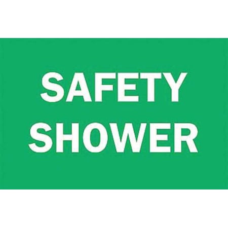 Brady Safety Shower, 14" W x 10" H, Rectangle, Aluminum, 122351 122351