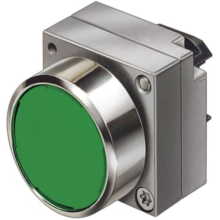 Siemens Illuminated Push Button Operator, 22mm, Green 3SB35010DA41