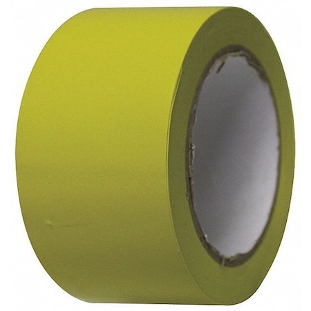 CONDOR Marking Tape, Roll, 2In W, 108 ft.L, Yellow 6FXW0
