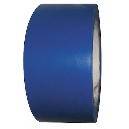 Condor Floor Marking Tape Vinyl Blue, 2" W x 108 ft. L, 5 mil Thick 6FXW2