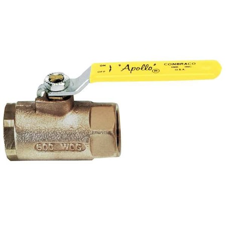 APOLLO VALVES 1" FNPT Bronze Ball Valve Inline 70-105-41