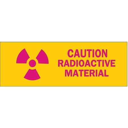 Brady Radiation & Laser Sign, 5 in H x 14 in W, Polyester, Rectangle 88751