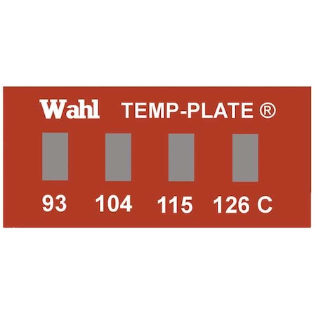 Wahl Temp Indicator, Strip, Red, 10PK 101-4-094C
