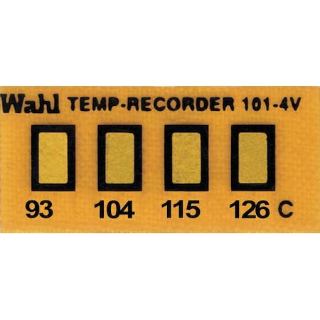 Wahl Temp Indicator, Strip, Amber, 10PK 101-4-094VC