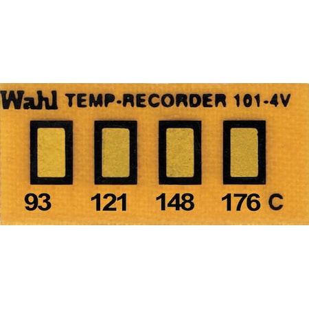 Wahl Temp Indicator, Strip, Amber, 10PK 101-4-095VC