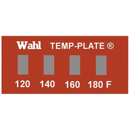 Wahl Temp Indicator, Strip, Red, 10PK 101-4-120F