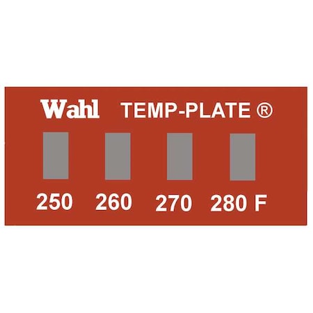 Wahl Temp Indicator, Strip, Red, 10PK 101-4-250F