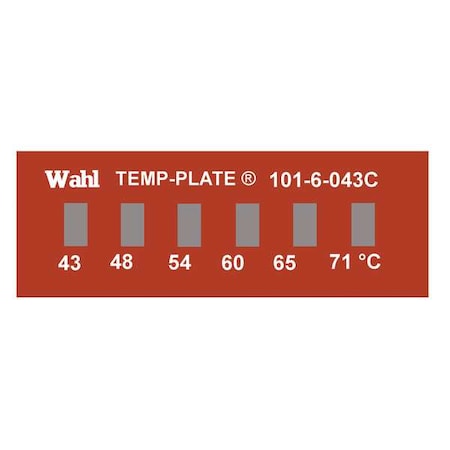 Wahl Temp Indicator, Strip, Red, 10PK 101-6-043C