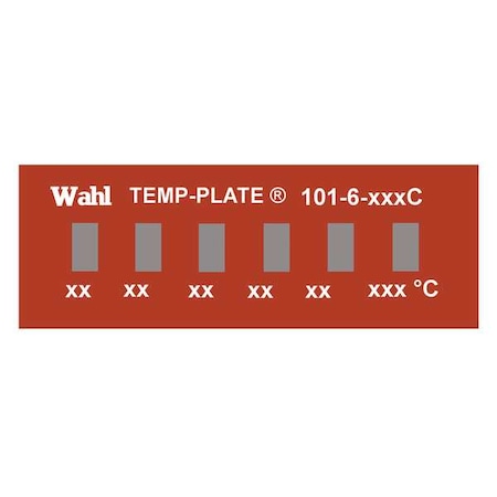 Wahl Temp Indicator, Strip, Red, 10PK 101-6-215C