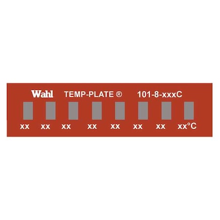 Wahl Temp Indicator, Strip, Red, 10PK 101-8-132C