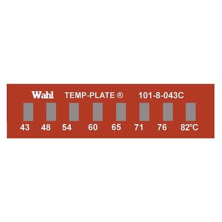 Wahl Temp Indicator, Strip, Red, 10PK 101-8-043C
