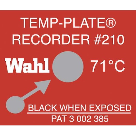 Wahl Temp Indicator, Strip, Red, 10PK 210-071C