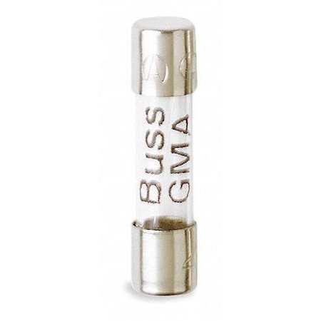 EATON BUSSMANN Glass Fuse, GMA Series, Fast-Acting, 6A, 125V AC, 10kA at 125V AC, 5 PK GMA-6-R