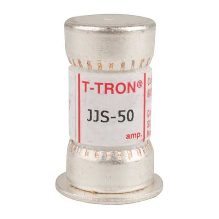 EATON BUSSMANN UL Class Fuse, T Class, JJS Series, Fast-Acting, 50A, 600V AC, Non-Indicating JJS-50