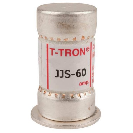 EATON BUSSMANN UL Class Fuse, T Class, JJS Series, Fast-Acting, 60A, 600V AC, Non-Indicating JJS-60