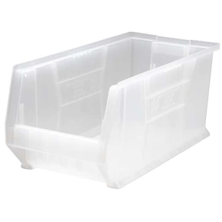 Quantum Storage Systems Storage Bin, Polypropylene, Clear, 10 in H, 11 in W, 23 7/8 in L QUS953CL