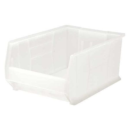 Quantum Storage Systems Storage Bin, Polypropylene, Clear, 11 in H, 16 1/2 in W, 23 7/8 in L QUS954CL