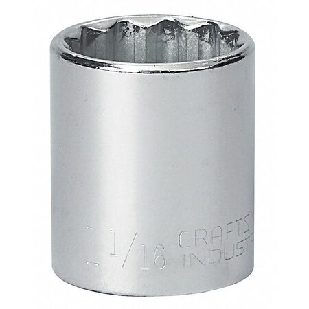 Craftsman Industrial 1/2" Drive, Spline SAE Socket, 12 Points 9-24267