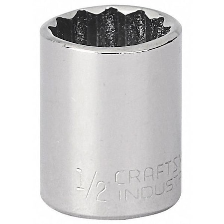 Craftsman Industrial 1/4" Drive, Spline SAE Socket, 12 Points 9-22059