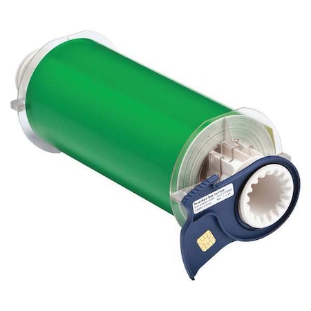 Brady Label Tape Cartridge, Green, Labels/Roll: Continuous 13655