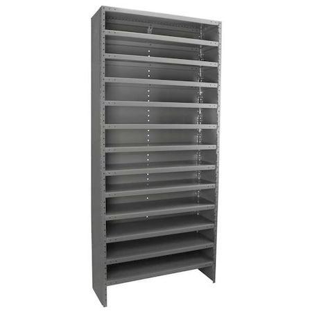 Akro-Mils Metal Shelving Unit, 12"D x 36"W x 79"H, 13 Shelves, Steel ASC1279